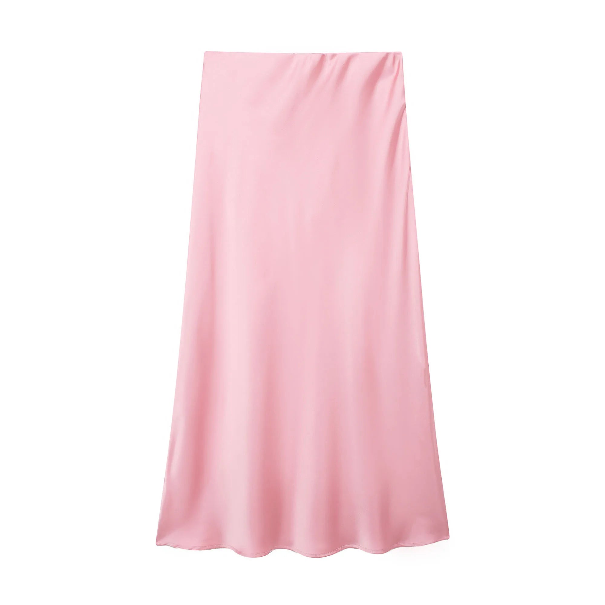 Satin Noir™ Midi Skirt