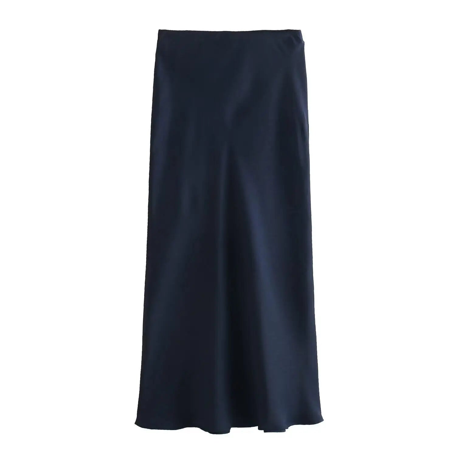Satin Noir™ Midi Skirt